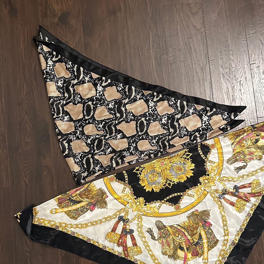 Satin scarves